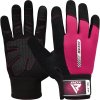 RDX W1F Full Finger Gym Workout Rukavice PINK - L