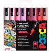 Posca sada popisovačov PC-5M - Love 1,8 - 2,5 mm (mix teplých tónov 8 ks)