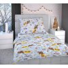 Kvalitex Vianočné obliečky - 140x220cm + 70x90cm - SNEHULÁCI siví
