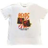 AC/DC tričko Back in Black Tour 1980 Biela 3XL