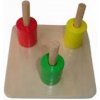 Montessori Barevné kroužky na 3 kolíkách