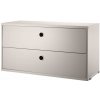 String Komoda String Chest With Drawers 78 x 30, beige