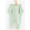 Dojčenský mušelínový overal s kapucňou New Baby Comfort clothes šalviová