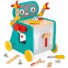 Janod BricoKids Drevené chodítko a vozík s náradím 38 ks