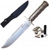 Survival nůž s pouzdrem 35cm Rambo FOXTER, stříbrný (1659)
