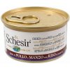 Schesir Cat kura a hovädzie vo vývare s ryžou 85 g
