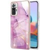 Púzdro Xiaomi Redmi Note 10 Pro / 10 Pro Max mramorové motív fialové