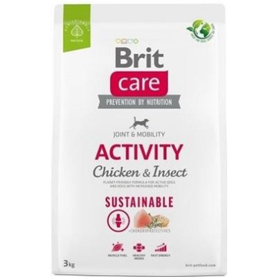 Brit Care Dog Sustainable Activity: ekologické bezlepkové krmivo pre aktívne psy Hmotnosť balenia: 12 kg