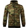 Mikina pánska Malfini Camo Zipper - woodland, S