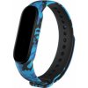 eses Náramok pre Xiaomi Mi Band 5, Mi Band 6 a Amazfit Band 5 - Vzorovaný, modrá kamufláž