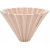Origami keramický dripper M matne ružový - japonský porcelán