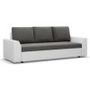 Trojmiestna rozkladacia sedačka LUGO tmavosivá / biela