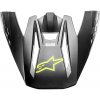 šilt pre prilby S-M5 COMPASS 2022, ALPINESTARS (čierna/žltá fluo matná)