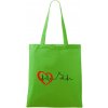 Nemecký ovčiak ekg - Taška bavlnená - 42 x 38 cm ( Apple Green )
