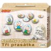 SMT Creatoys Maľovanie na okruhliak/kameň s príbehom Tri prasiatka kreatívna sada