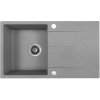 Kuchinox Laut, 1-komorový granitový drez 760x440x174 mm + sifón, šedá, LAV-SBZ_511Y