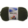 Pletacia vlna Vlnap MERINO 14745 zelená