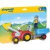 PLAYMOBIL 6964 Traktor s prívesom (1.2.3)