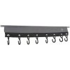 Vešiak Bo-Camp Coat-hanger Velcro 8-hook Farba: čierna