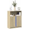 vidaXL Komoda s LED dub sonoma 77x34x100 cm kompozitné drevo