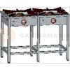 Gastronomický plynový sporák 2 horáky, 1150x600x850 mm, 1x7+1x9 kW | EGAZ, TG-217.II