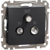 R-TV-SAT zásuvka Schneider Electric Sedna Design&Elements antracit