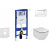 GEBERIT - Duofix Set predstenovej inštalácie, klozetu a dosky Ideal Standard Tesi, tlačidla Sigma30, Aquablade, SoftClose, biela/lesklý chróm 111.355.00.5 NU5