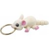 Prívesok kľúčenka MYŠKA - Biela