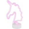 Globo | Globo 28065 - LED neon stolná dekorácia UNICORN II LED/2W/3xAA jednorožec | GL8607