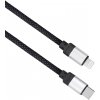 Solight magnetický USB-C/Lightning kábel, USB-C konektor - Lightning konektor, 1m SSC2201