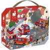 JANOD Puzzle v kufríku Požiarnici 24 dielikov