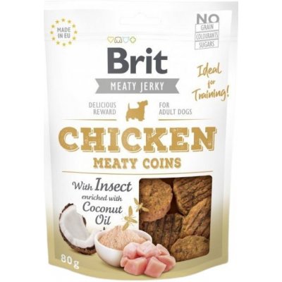 Brit Jerky Chicken with Insect Meaty Coins 80 g