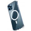 AppleMix Kryt pre Apple iPhone 11 Pro - zosilnené rohy - MagSafe magnety - plast/guma - priehľadný