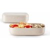 Lékué svačinový box Single Lunchbox To Go Organic krémová