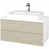 Dreja Kúpeľňová skrinka MODULE SZZ2 80 umývadlo Glance - N01 Biela lesk / D04 Dub