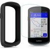 SET pre GARMIN EDGE 1040 1x puzdro Silikónové puzdro čierne + TVRDENÉ SKLO