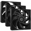 ID-Cooling Cooler 12 cm - AF-125-K TRIO (29,85 dB, max. 132,94 m3/h, 4pin, PWM, 3 x 12 cm, ARGB LED, čierny)