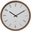 NÁSTENNÝ HODINOVÝ STROJČEK BIELY MINIMALISTICKÝ Ø 35 CM ARABSKÉ ČÍSLICE