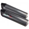 GPR Dvojitá koncovka výfuku Slip - on GPR FURORE D.69.1.FUPO Matte Black including removable db killers and link pipes