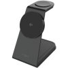 FIXED MagPowerstation Alu 2 3v1 magnetický bezdrôtový stojan pre iPhone / Apple Watch / AirPods - 15W - čierny FIXMPOS-AL2-BK - možnosť vrátiť tovar ZADARMO do 30tich dní