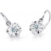 Cutie Jewellery Detské náušnice z bieleho zlata C2213B-White