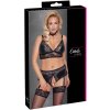 Set erotického prádla Cottelli – podprsenka a kalhotky s podvazky