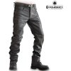 CRUISON LACE JEANS - pánské černé kožené chopper kalhoty - 42 - doprava zdarma