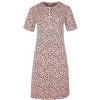 Katarina dámska nočná košeľa leopardí vzor 6529 XL svetlo ružová