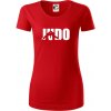 Judo - Nápis - Dámske tričko z organickej bavlny Origin (GOTS) - XL ( Červená )