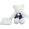 Plyšový macko svietiaci v tme Moonlight Collection Plush Doudou et Compagnie v darčekovom balení biely 28 cm od 0 mes