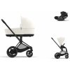 Cybex Platinum CYBEX e-Priam Travel Set + Cloud T Plus i-Size off white 2024 matt black