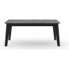 TemaHome Čierny rozkladací jedálenský stôl s doskou v dekore betónu 100x180 cm Shadow