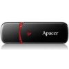 Apacer USB flash disk, USB 2.0, 64GB, AH333, čierny, AP64GAH333B-1, USB A, s krytkou