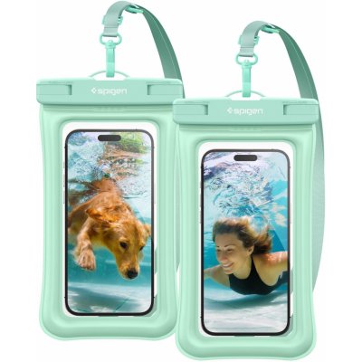 Puzdro na mobil Spigen Aqua Shield WaterProof Floating Case A610 2 Pack Mint (ACS06019)